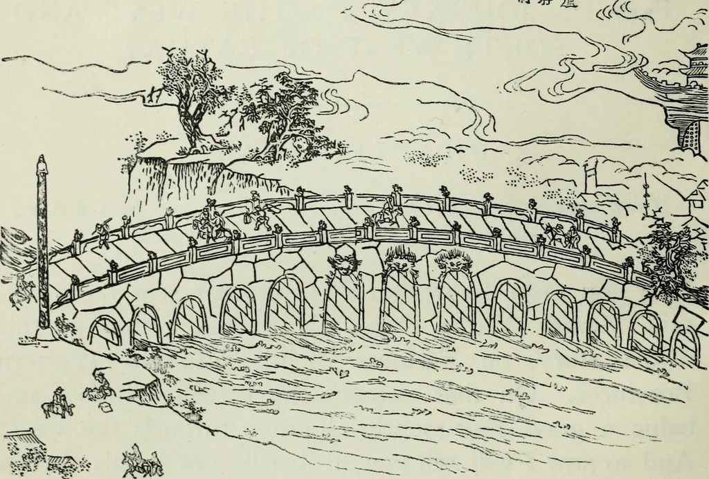 An illustration from The book of Ser Marco Polo : the Venetian concerning the kingdoms and marvels of the East, 1903, leaf 39