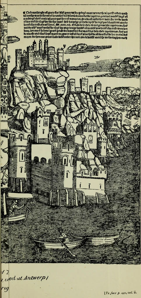 An illustration from The book of Ser Marco Polo : the Venetian concerning the kingdoms and marvels of the East, 1903, leaf 505