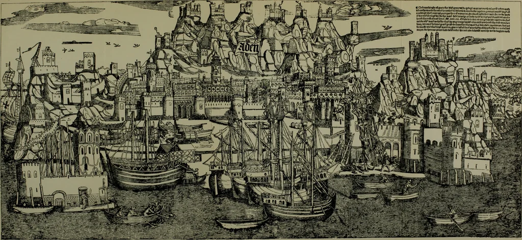 An illustration from The book of Ser Marco Polo : the Venetian concerning the kingdoms and marvels of the East, 1903, leaf 506