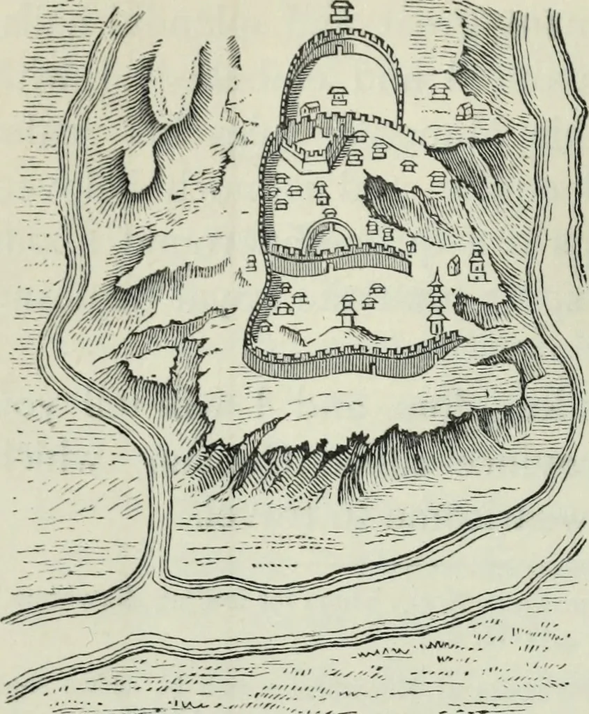 An illustration from The book of Ser Marco Polo : the Venetian concerning the kingdoms and marvels of the East, 1903, leaf 61