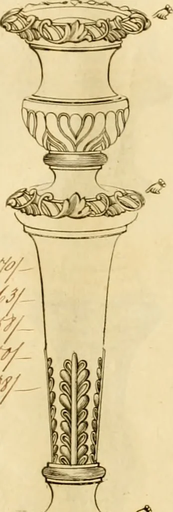 An illustration from [Book of silver patterns], 1820, leaf 10