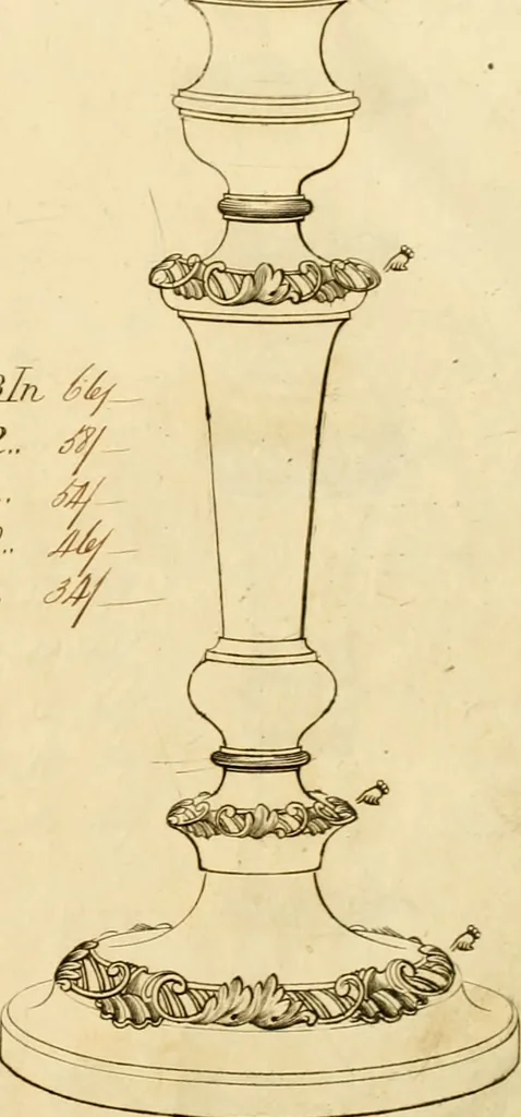An illustration from [Book of silver patterns], 1820, leaf 10