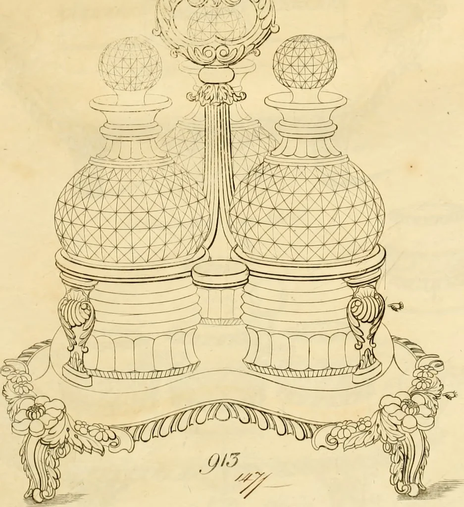 An illustration from [Book of silver patterns], 1820, leaf 102