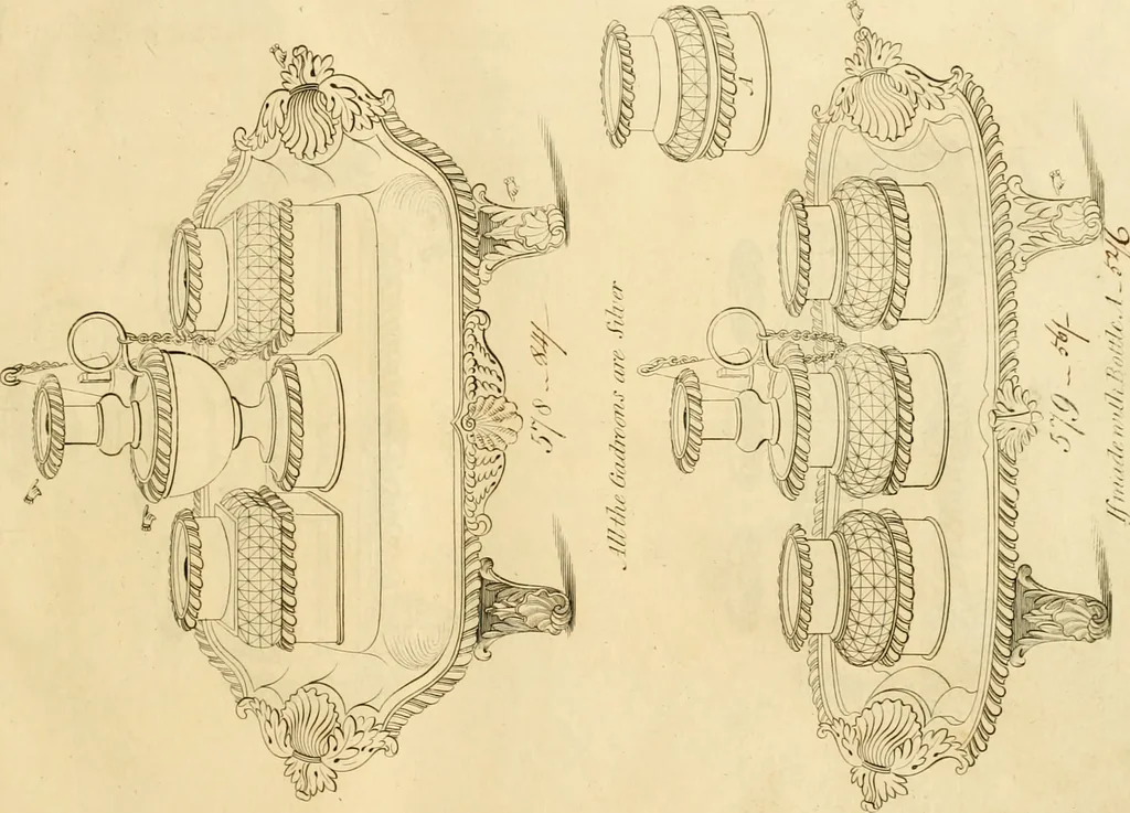 An illustration from [Book of silver patterns], 1820, leaf 104
