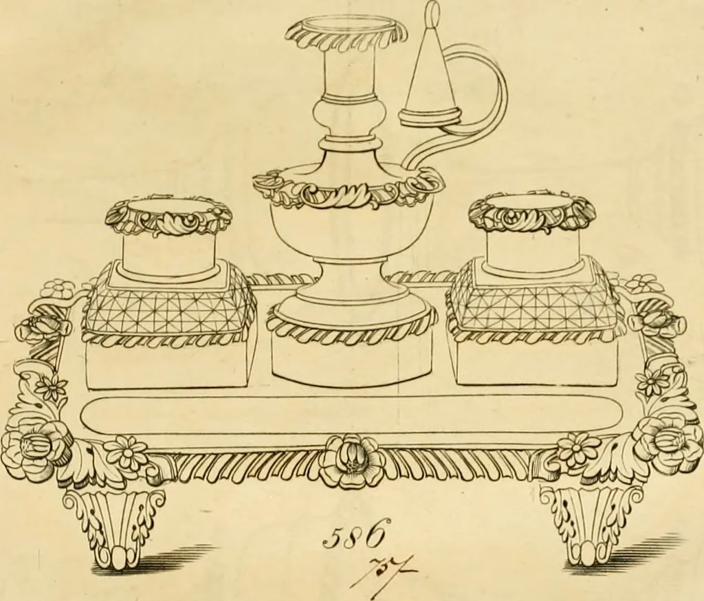 An illustration from [Book of silver patterns], 1820, leaf 106