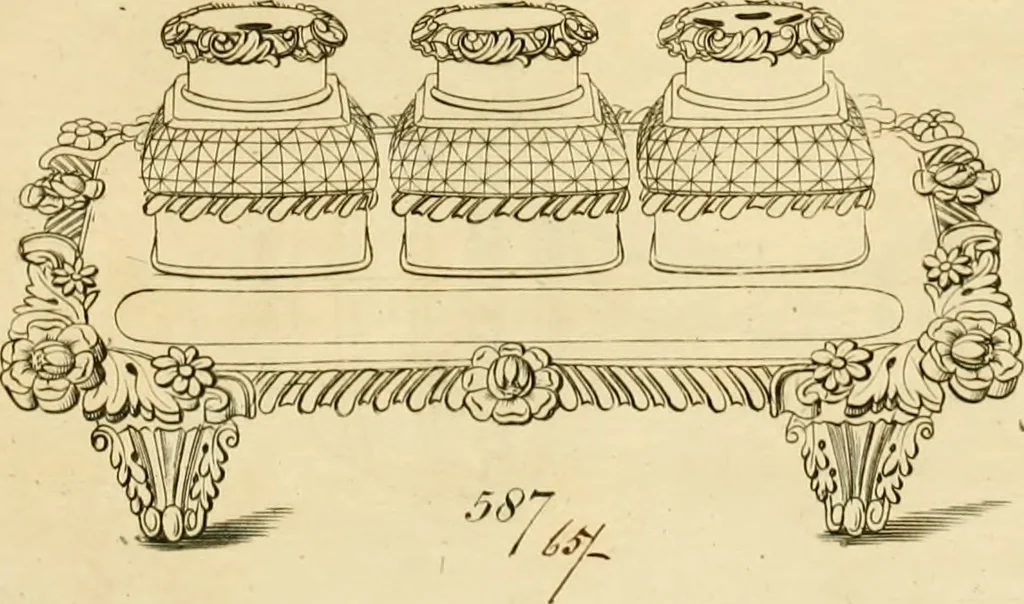 An illustration from [Book of silver patterns], 1820, leaf 106