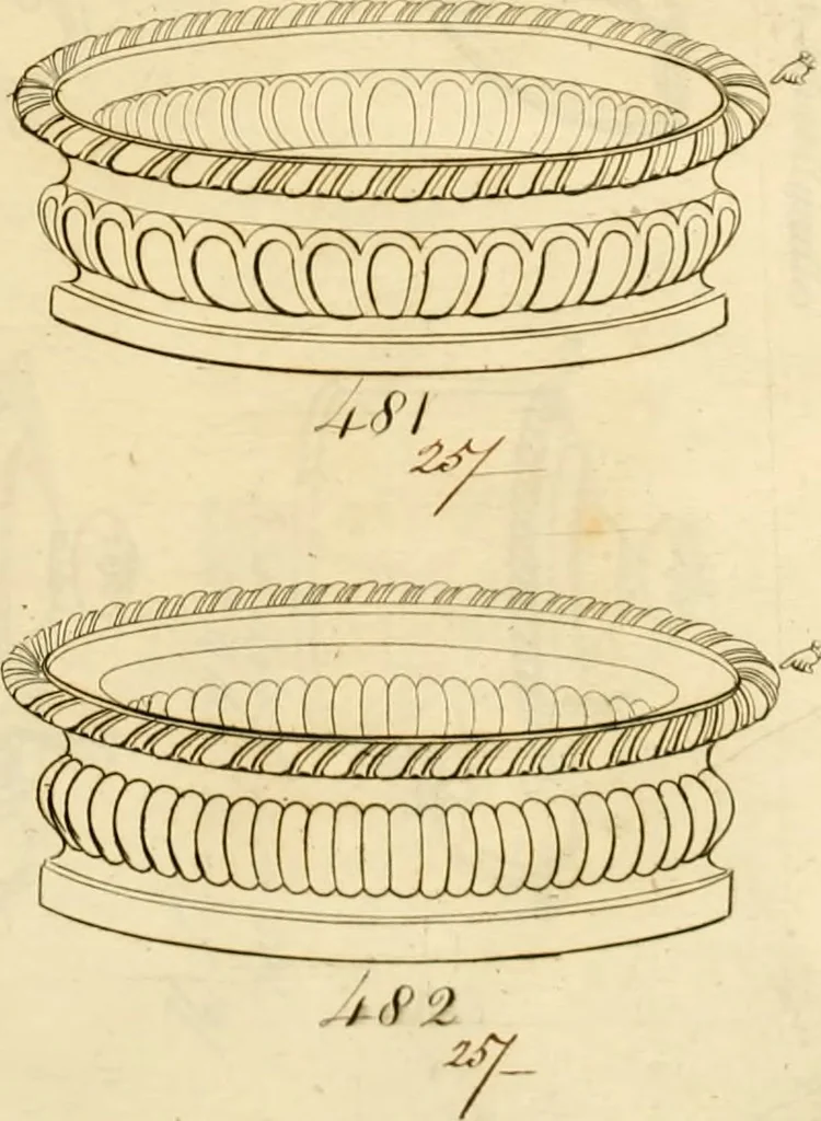 An illustration from [Book of silver patterns], 1820, leaf 110