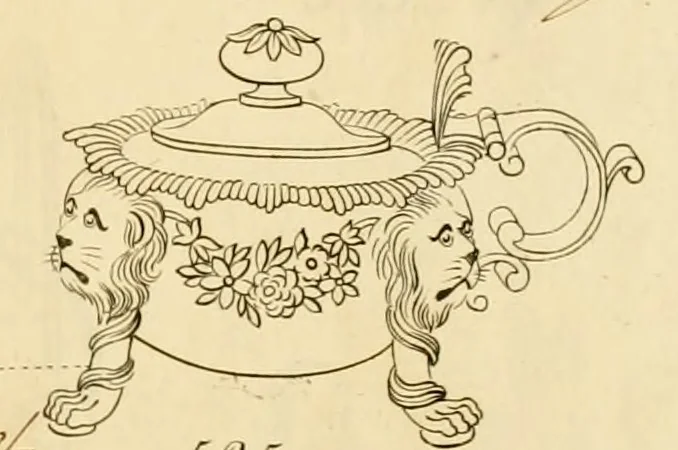An illustration from [Book of silver patterns], 1820, leaf 112