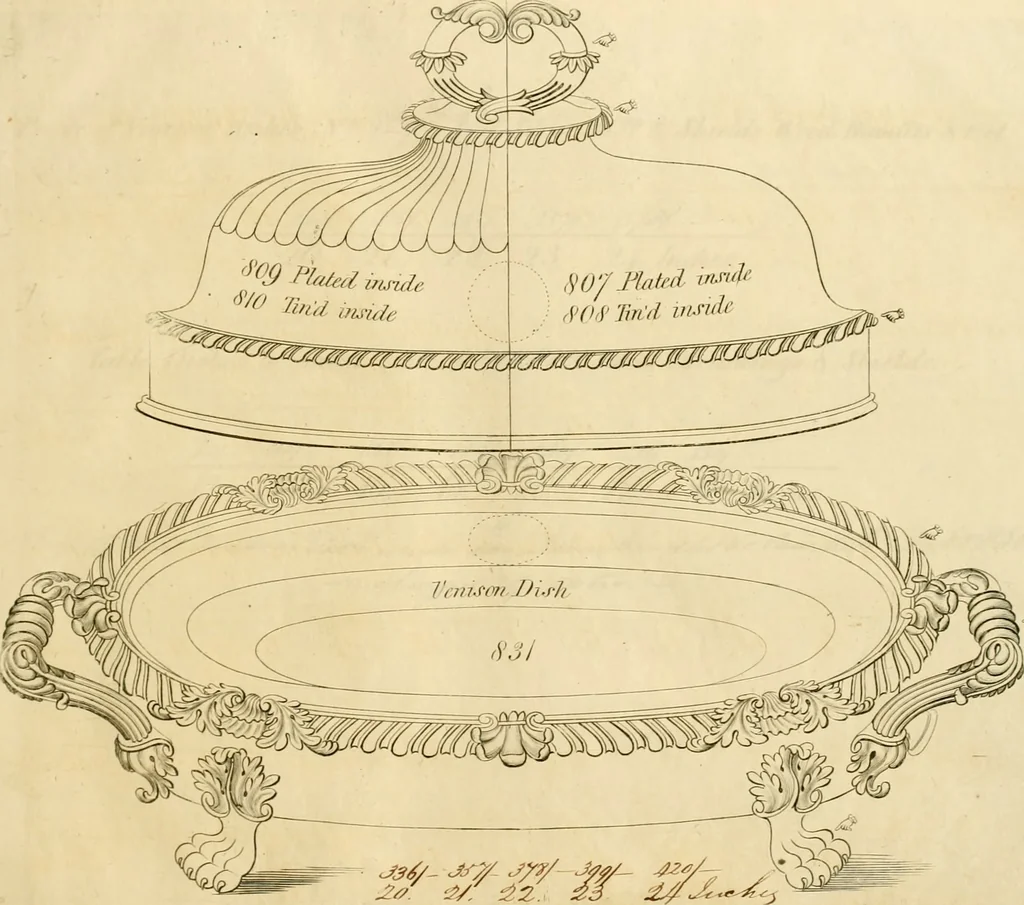 An illustration from [Book of silver patterns], 1820, leaf 120