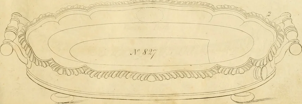 An illustration from [Book of silver patterns], 1820, leaf 124