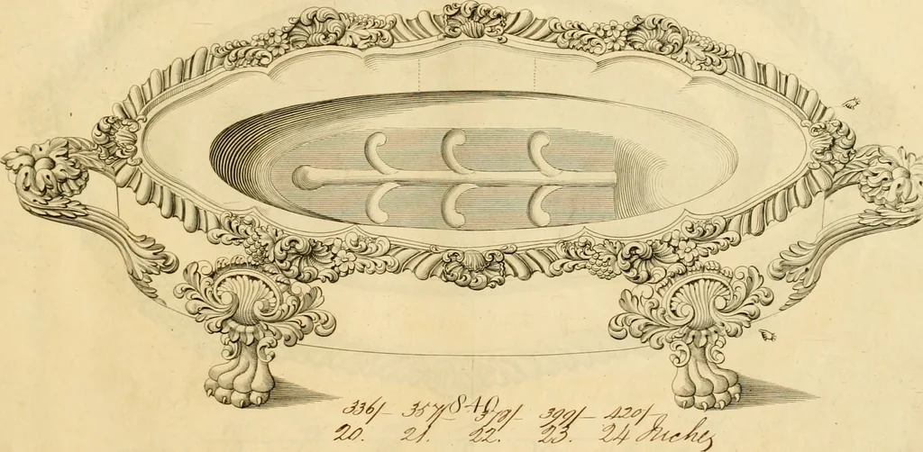 An illustration from [Book of silver patterns], 1820, leaf 128