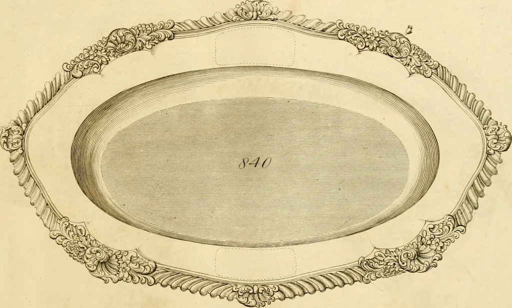 An illustration from [Book of silver patterns], 1820, leaf 130
