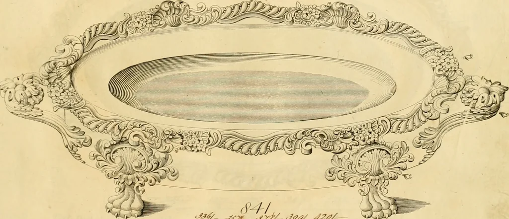 An illustration from [Book of silver patterns], 1820, leaf 132