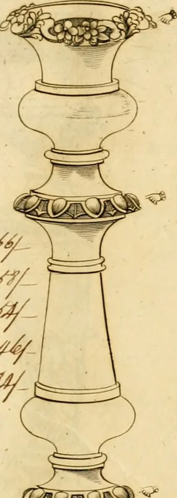 An illustration from [Book of silver patterns], 1820, leaf 14