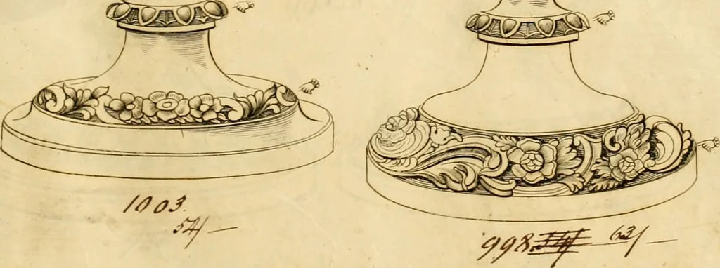 An illustration from [Book of silver patterns], 1820, leaf 14