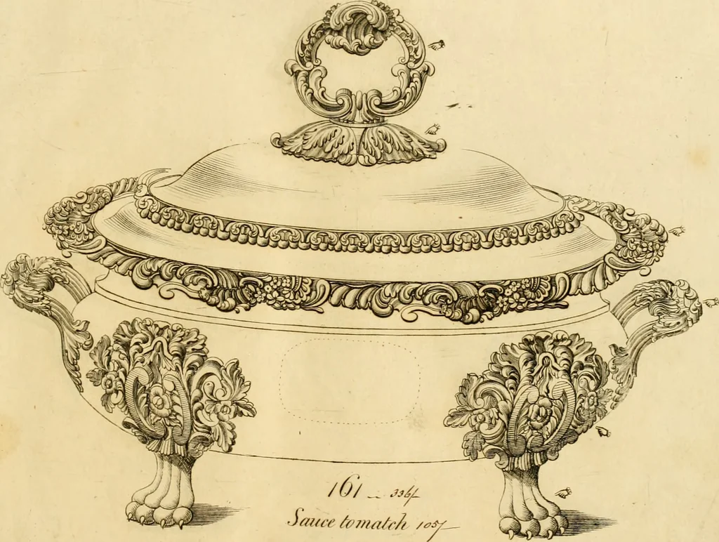 An illustration from [Book of silver patterns], 1820, leaf 148
