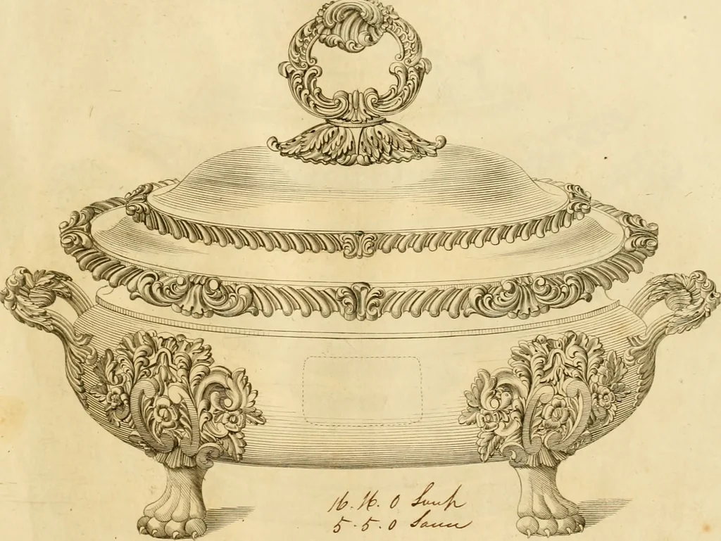 An illustration from [Book of silver patterns], 1820, leaf 152