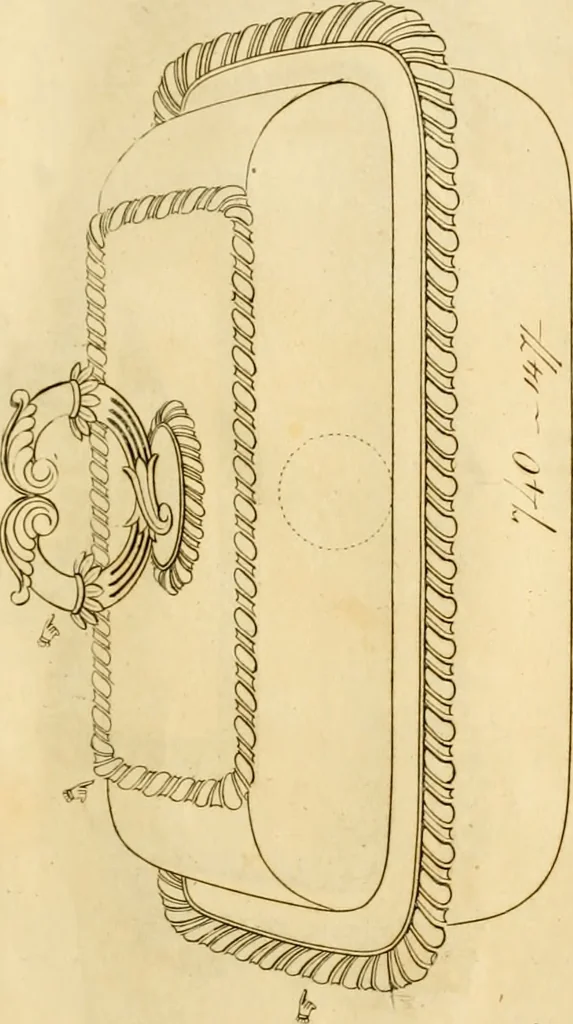 An illustration from [Book of silver patterns], 1820, leaf 156
