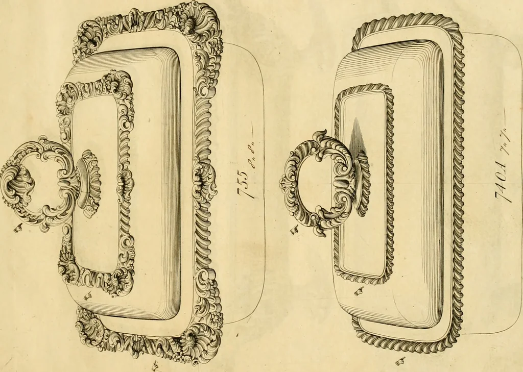 An illustration from [Book of silver patterns], 1820, leaf 160