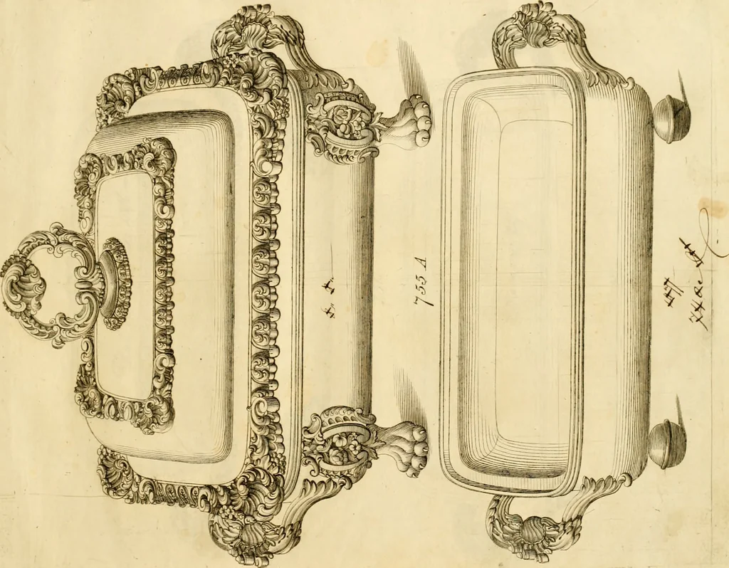 An illustration from [Book of silver patterns], 1820, leaf 162