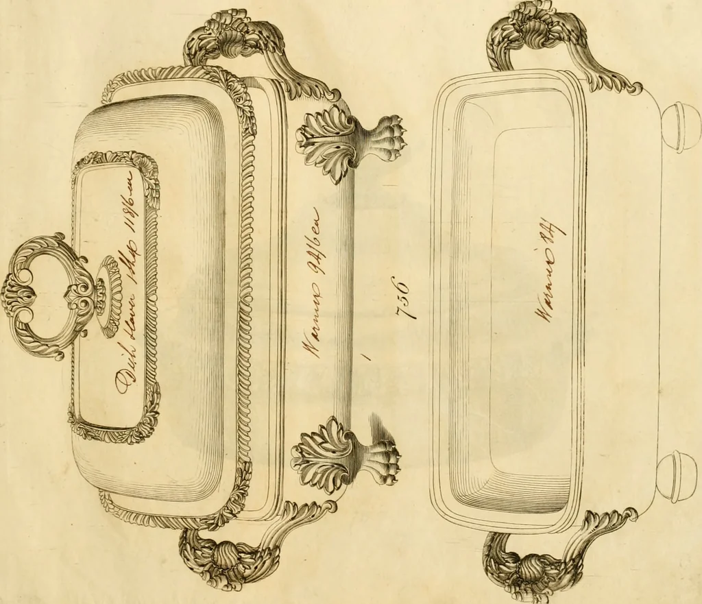 An illustration from [Book of silver patterns], 1820, leaf 164