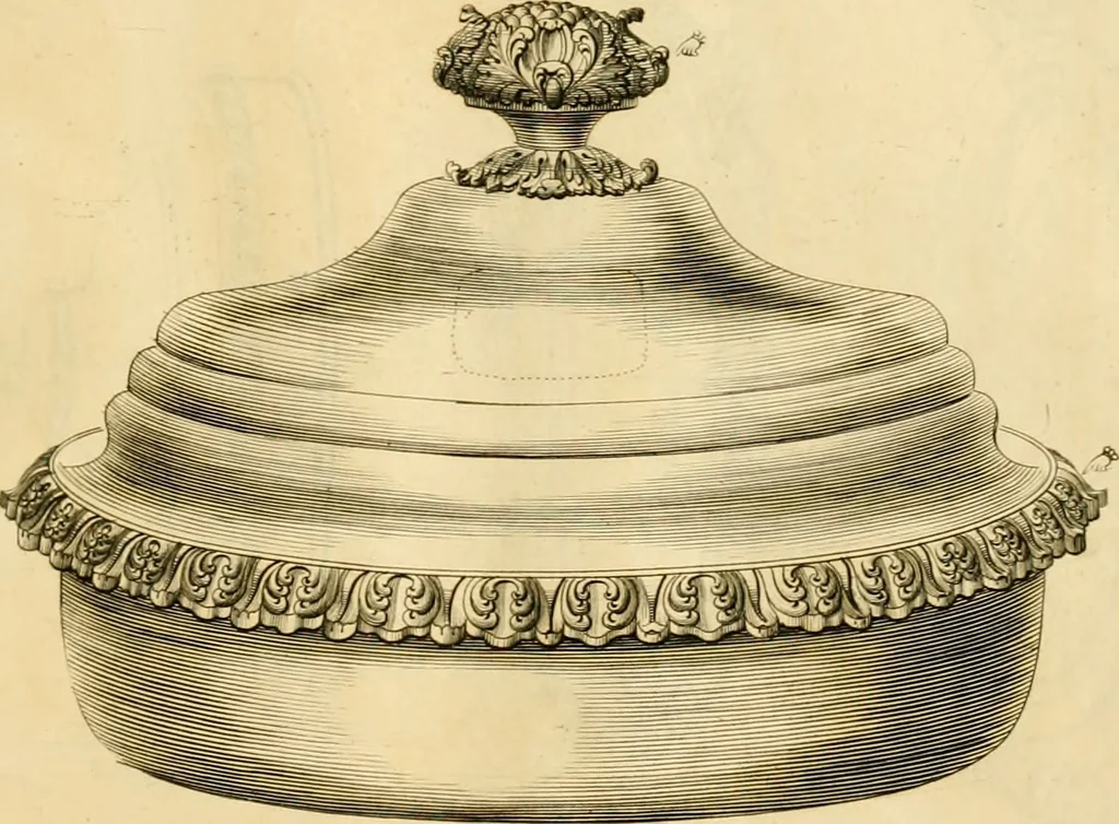 An illustration from [Book of silver patterns], 1820, leaf 166