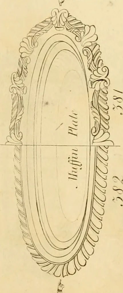An illustration from [Book of silver patterns], 1820, leaf 168