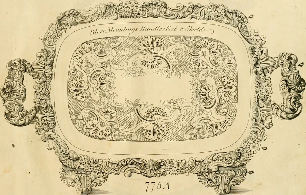An illustration from [Book of silver patterns], 1820, leaf 180