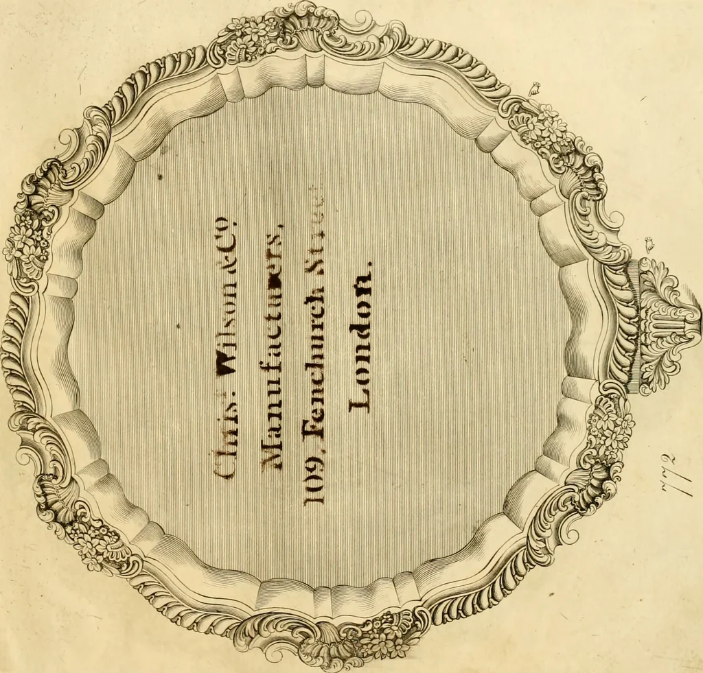 An illustration from [Book of silver patterns], 1820, leaf 188