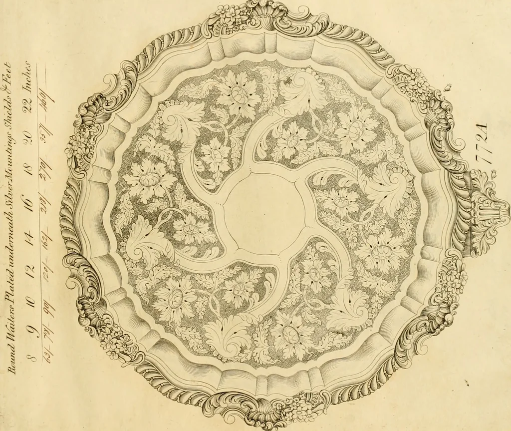An illustration from [Book of silver patterns], 1820, leaf 192