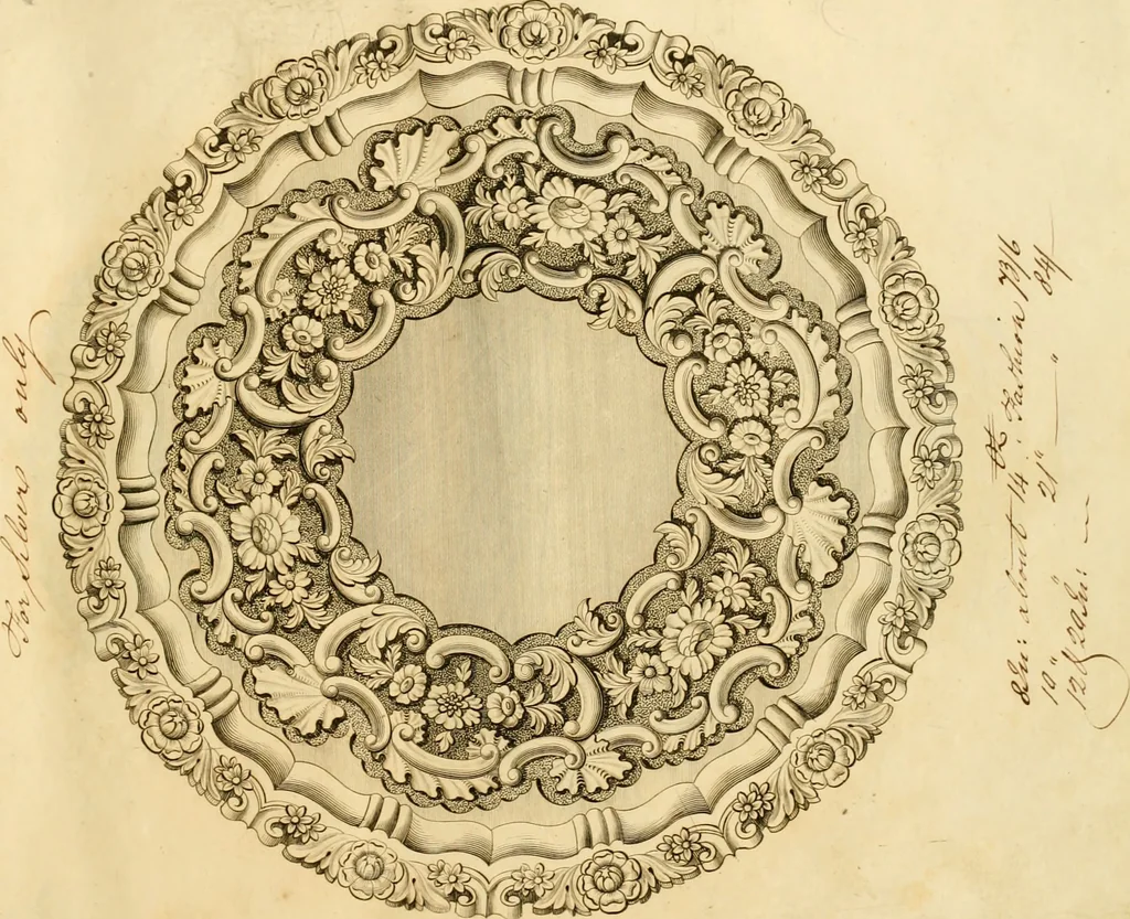 An illustration from [Book of silver patterns], 1820, leaf 194