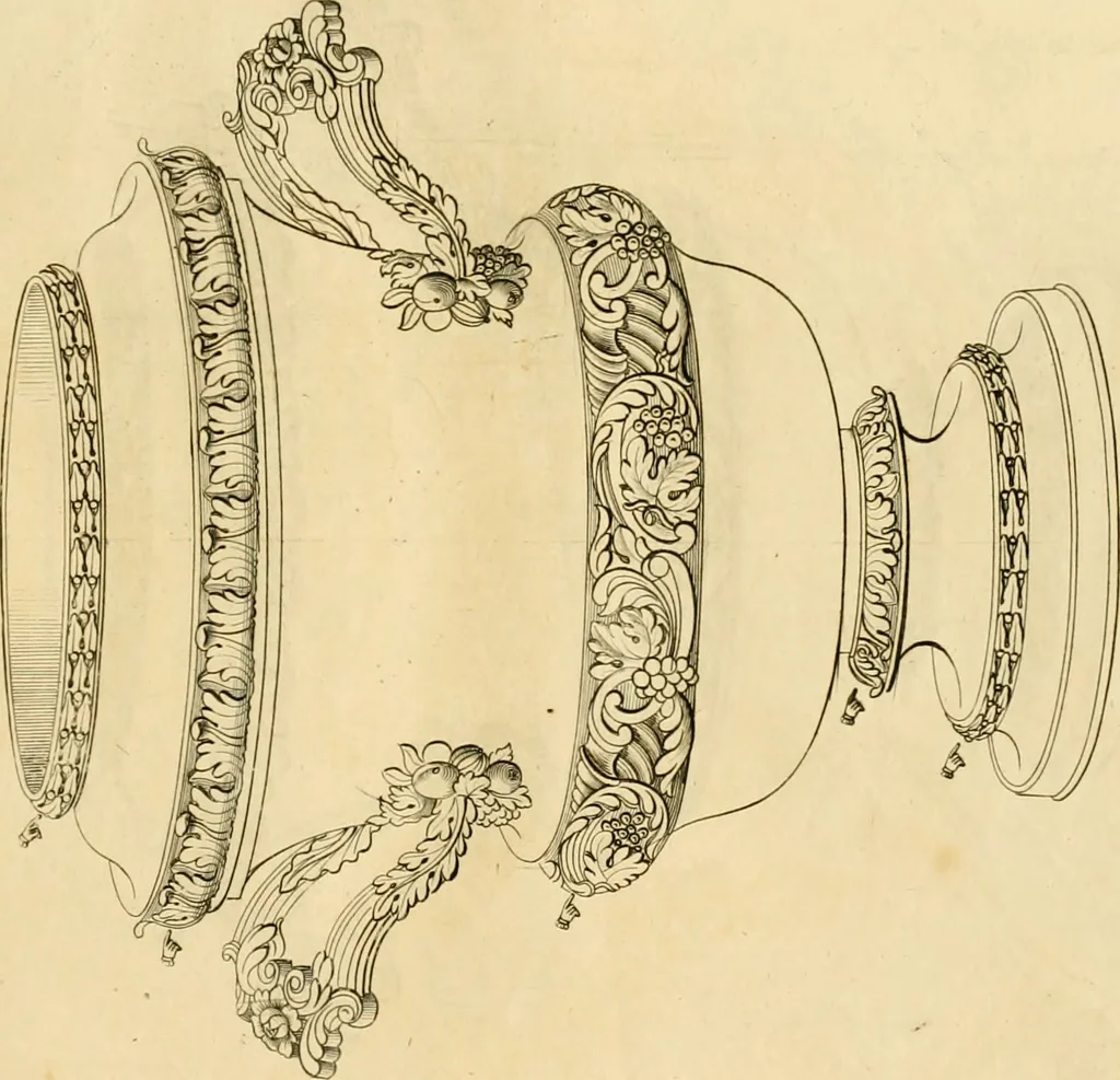 An illustration from [Book of silver patterns], 1820, leaf 200