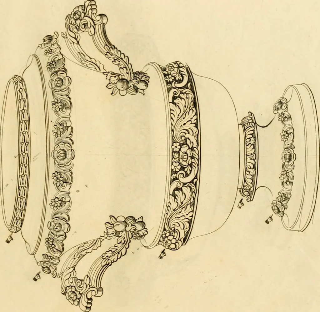 An illustration from [Book of silver patterns], 1820, leaf 202