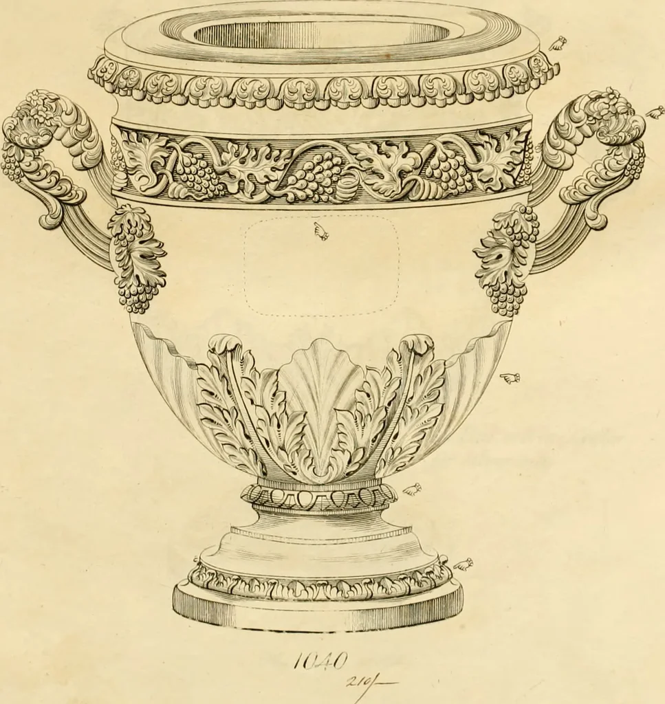An illustration from [Book of silver patterns], 1820, leaf 208