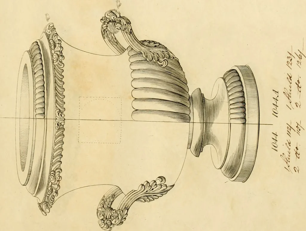 An illustration from [Book of silver patterns], 1820, leaf 212