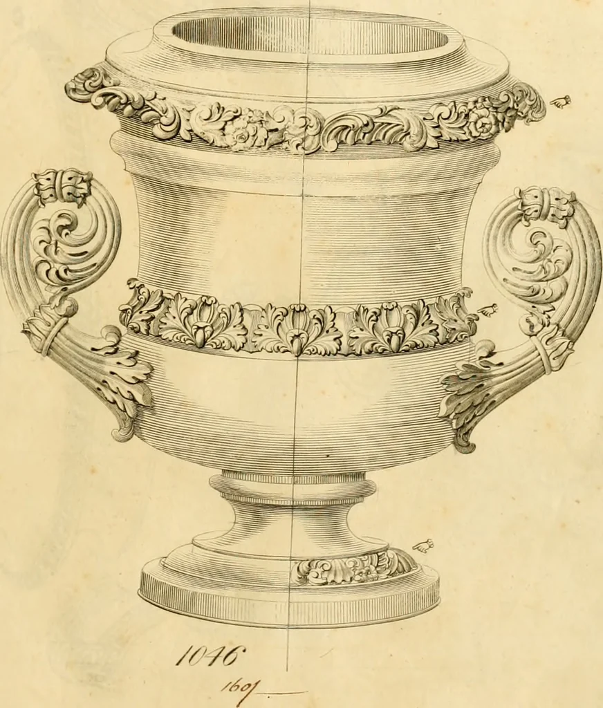 An illustration from [Book of silver patterns], 1820, leaf 218