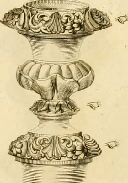 An illustration from [Book of silver patterns], 1820, leaf 22
