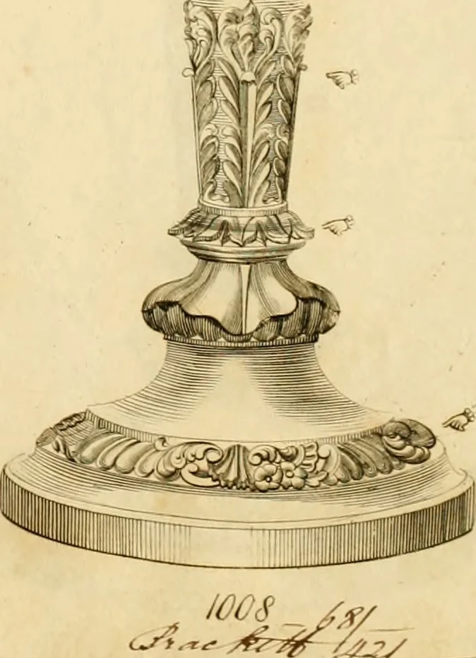 An illustration from [Book of silver patterns], 1820, leaf 22