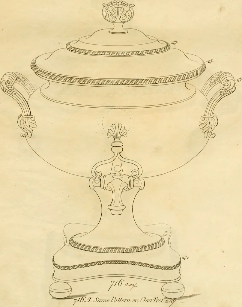 An illustration from [Book of silver patterns], 1820, leaf 220