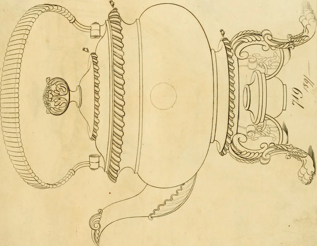 An illustration from [Book of silver patterns], 1820, leaf 228