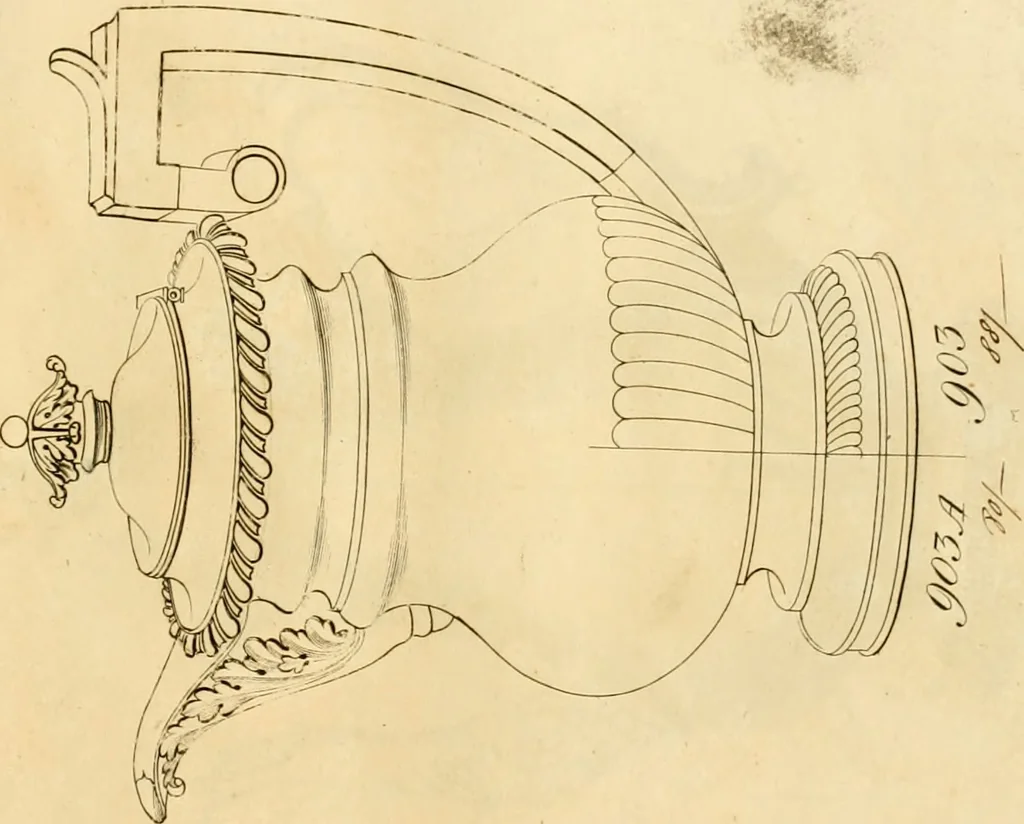 An illustration from [Book of silver patterns], 1820, leaf 230