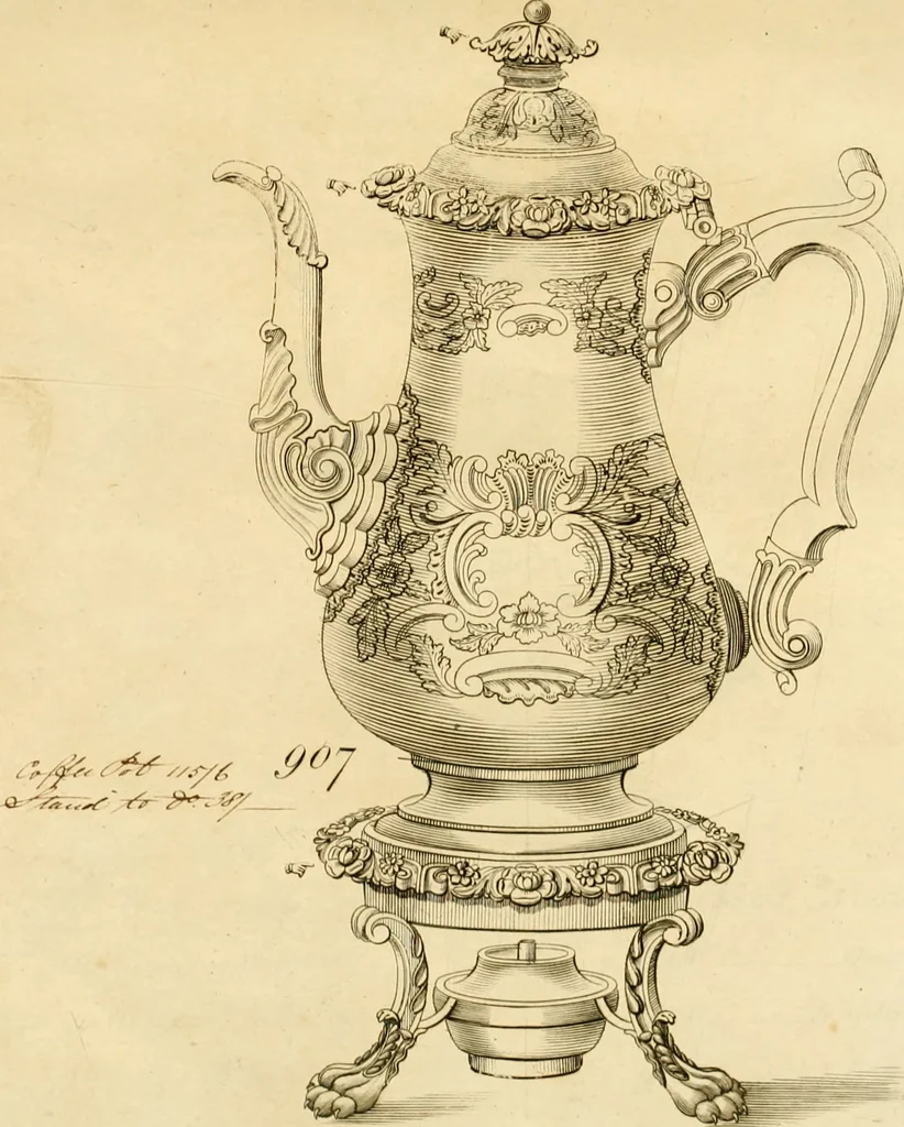An illustration from [Book of silver patterns], 1820, leaf 236