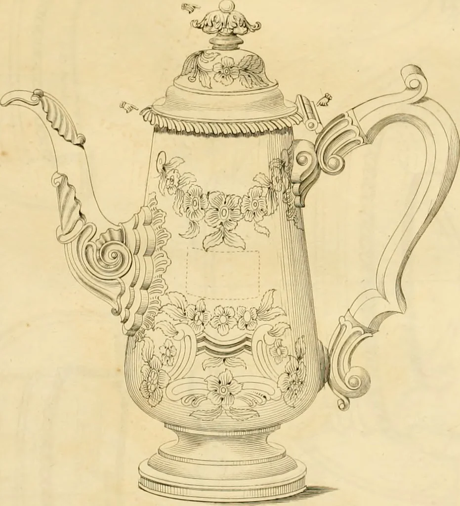 An illustration from [Book of silver patterns], 1820, leaf 238