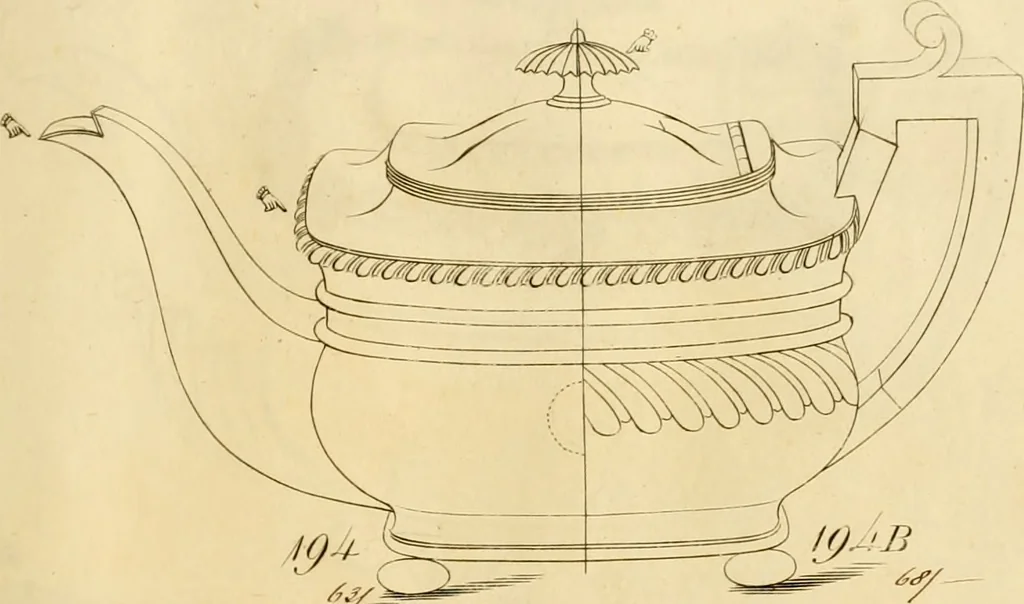 An illustration from [Book of silver patterns], 1820, leaf 240