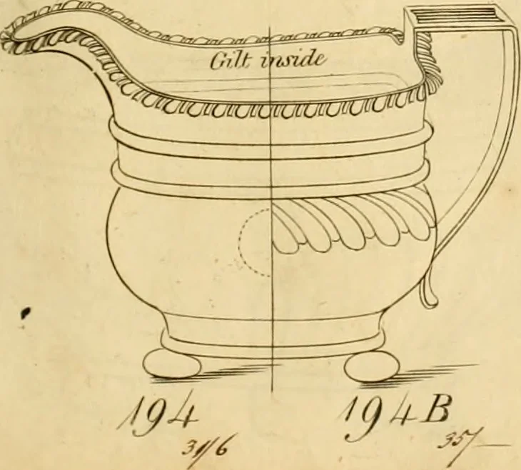 An illustration from [Book of silver patterns], 1820, leaf 240
