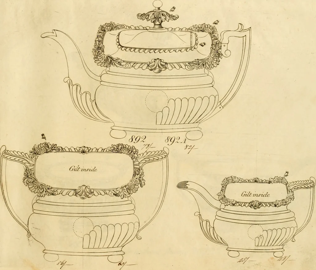 An illustration from [Book of silver patterns], 1820, leaf 242