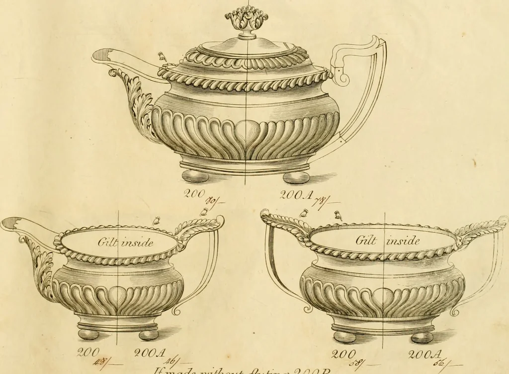 An illustration from [Book of silver patterns], 1820, leaf 244