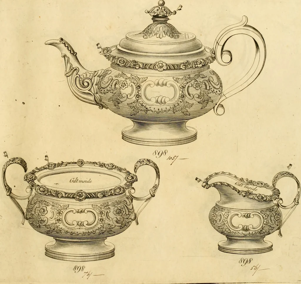 An illustration from [Book of silver patterns], 1820, leaf 246