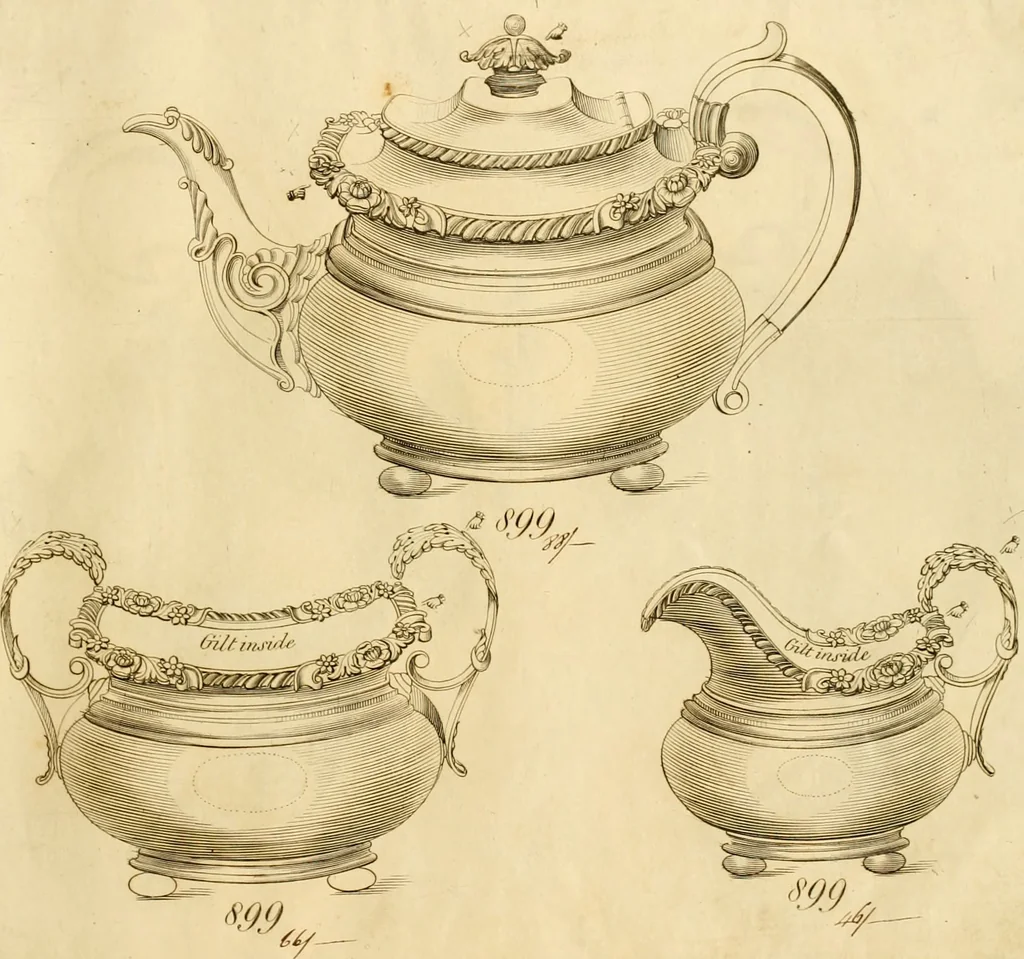 An illustration from [Book of silver patterns], 1820, leaf 250
