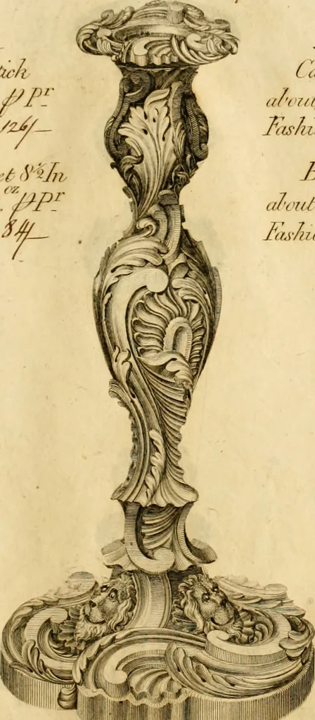 An illustration from [Book of silver patterns], 1820, leaf 26